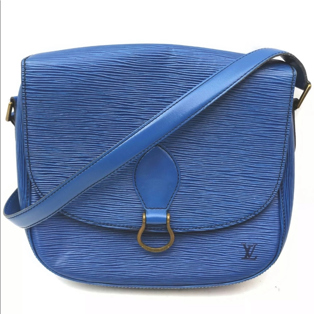 Louis Vuitton Shoulder Bag Saint Cloud Blue Epi